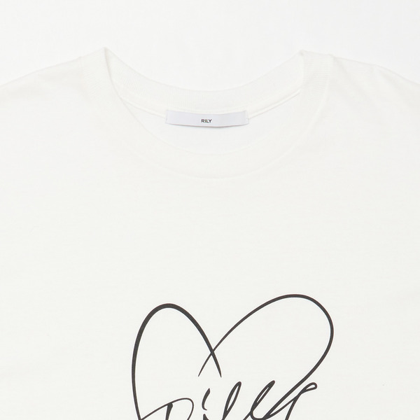 Heart Script Tee SS 詳細画像 White 2