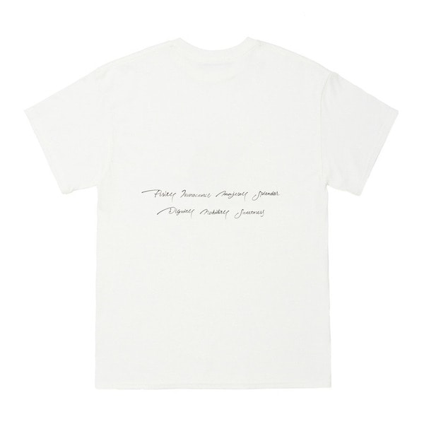Heart Script Tee SS 詳細画像 White 1