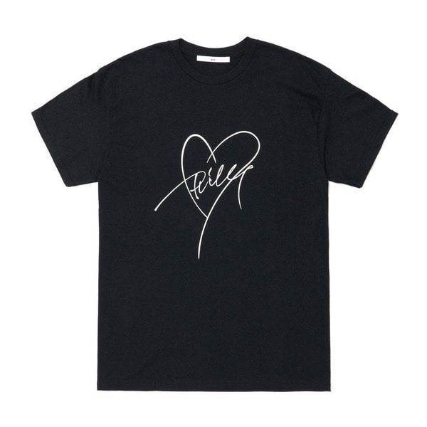 Heart Script Tee SS 詳細画像 Black 1