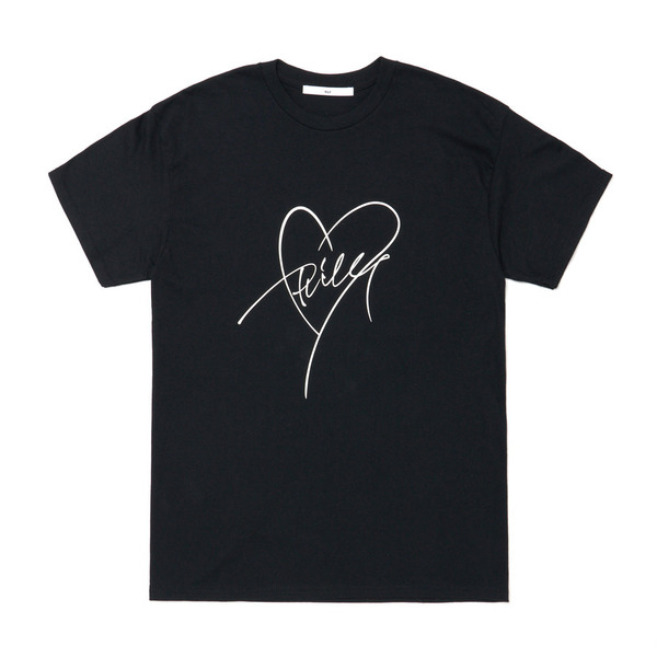 Heart Script Tee SS 詳細画像 Black 1