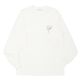 Heart Script Tee LS