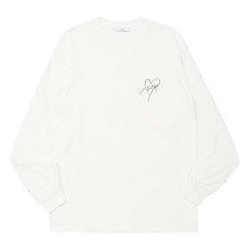 Heart Script Tee LS