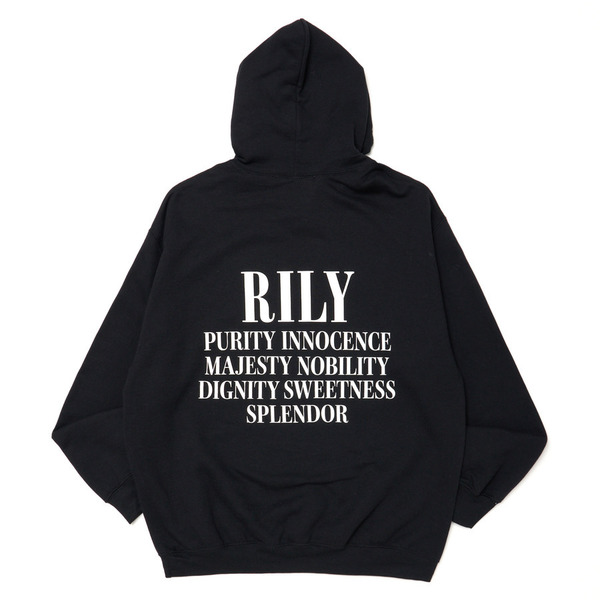 RILY Language Hoodie 詳細画像 Black 5