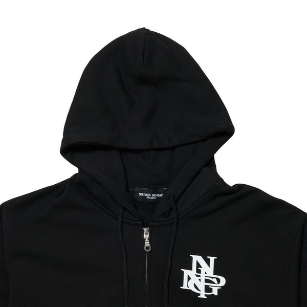 NPNG Logo Zip Hoodie 詳細画像 Black 2