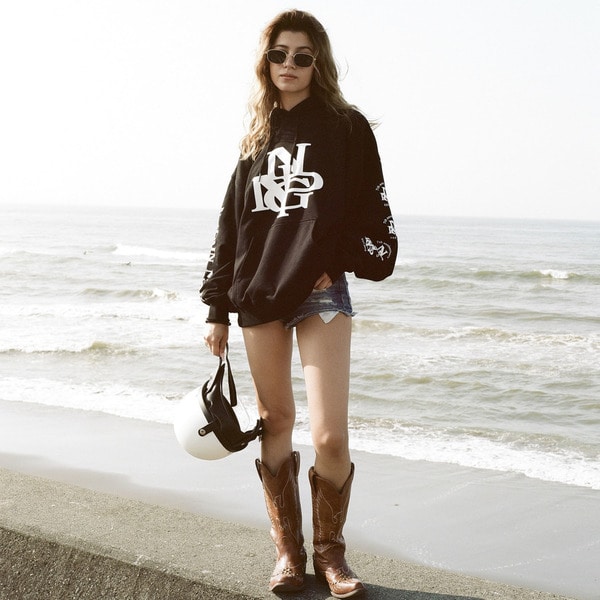 NPNG Logo Zip Hoodie 詳細画像 Black 8