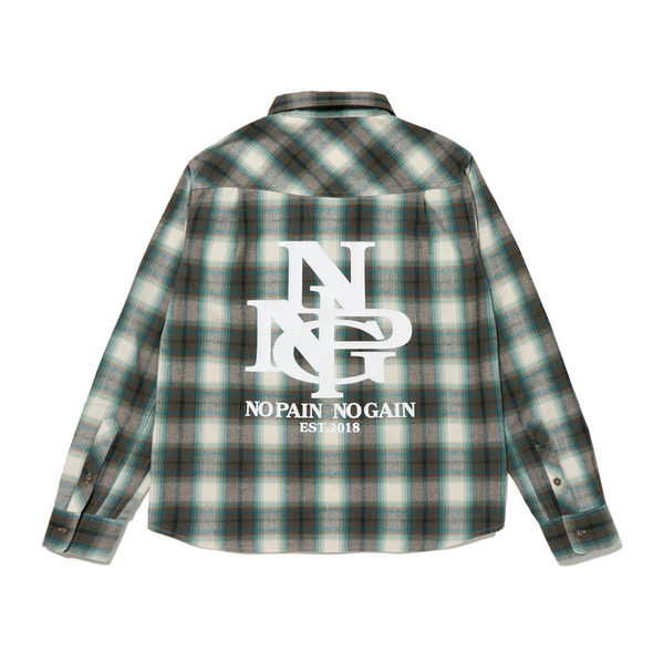 NPNG Check Shirt LS 詳細画像 Turquoise 1