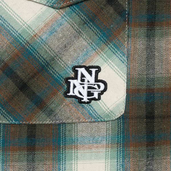 NPNG Check Shirt LS 詳細画像 Turquoise 7