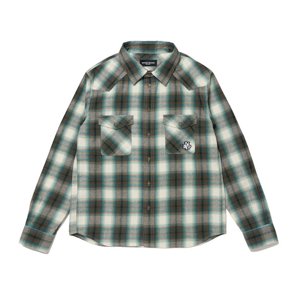 NPNG Check Shirt LS 詳細画像 Turquoise 1
