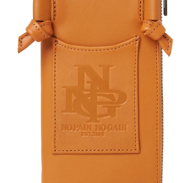 NPNG Logo Wallet Phone Shoulder Case 詳細画像 Brown 8