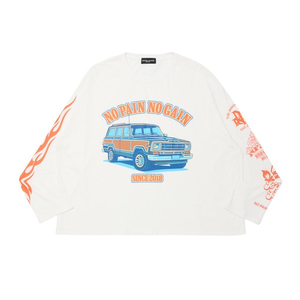 NPNG Wagon LS Tee 詳細画像 White 1