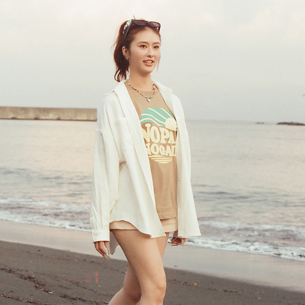 One Color Relax Shirts 詳細画像 Beige 11