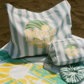 Surf Logo Striped Tote Bag 詳細画像