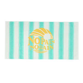 Surf logo Striped Bath Towel