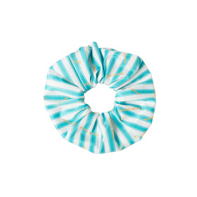 Surf Logo Striped Scrunchie