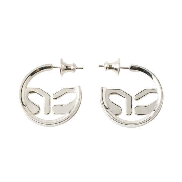 Circle Logo Earrings(SV) 詳細画像 Silver 1
