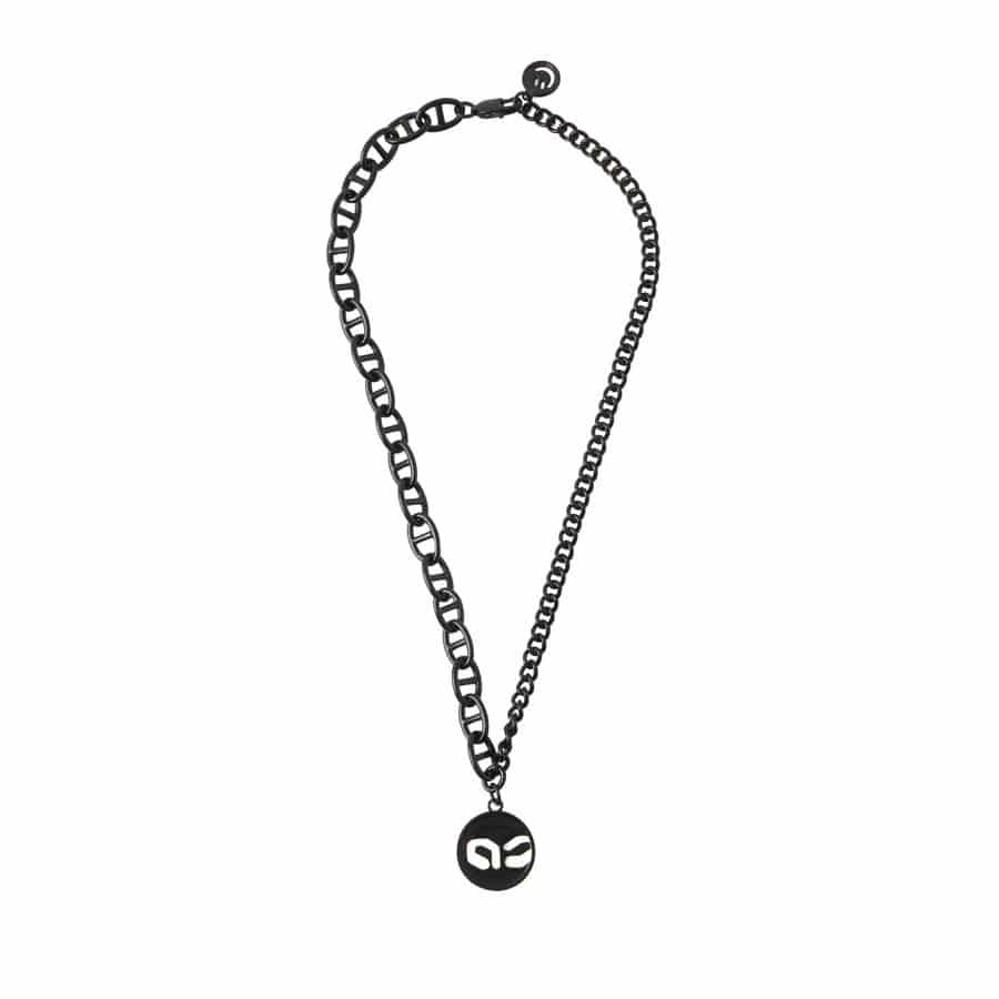 Circle Logo Necklace(BK) | ALAN SHIRAHAMA | VERTICAL GARAGE