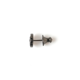 Circle Logo Stud earring(BK) 詳細画像
