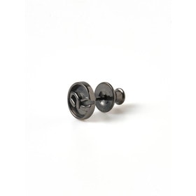 Circle Logo Stud earring(BK)