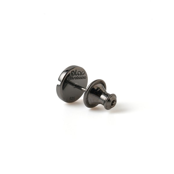 Circle Logo Stud earring(BK) 詳細画像 Black 1
