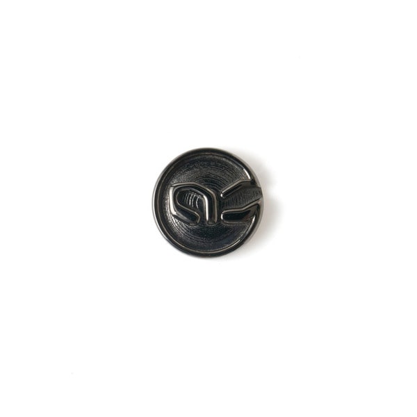 Circle Logo Stud earring(BK) 詳細画像 Black 3