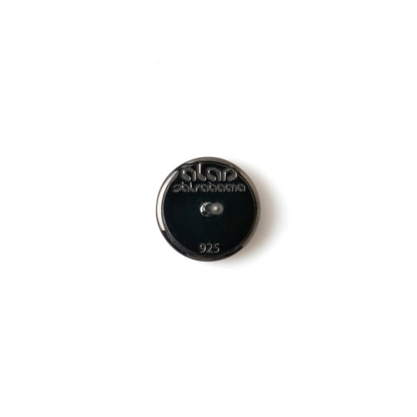 Circle Logo Stud earring(BK) 詳細画像 Black 4