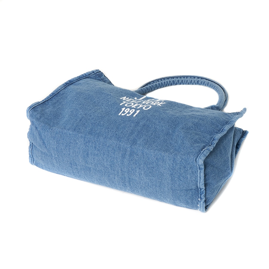 Pop Logo Denim Tote Bag Type 02 詳細画像 Blue 7