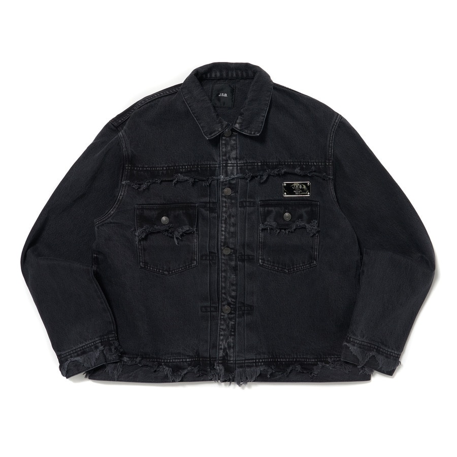 Oversized 2nd Type Grunge Denim Jacket 詳細画像 Black 1