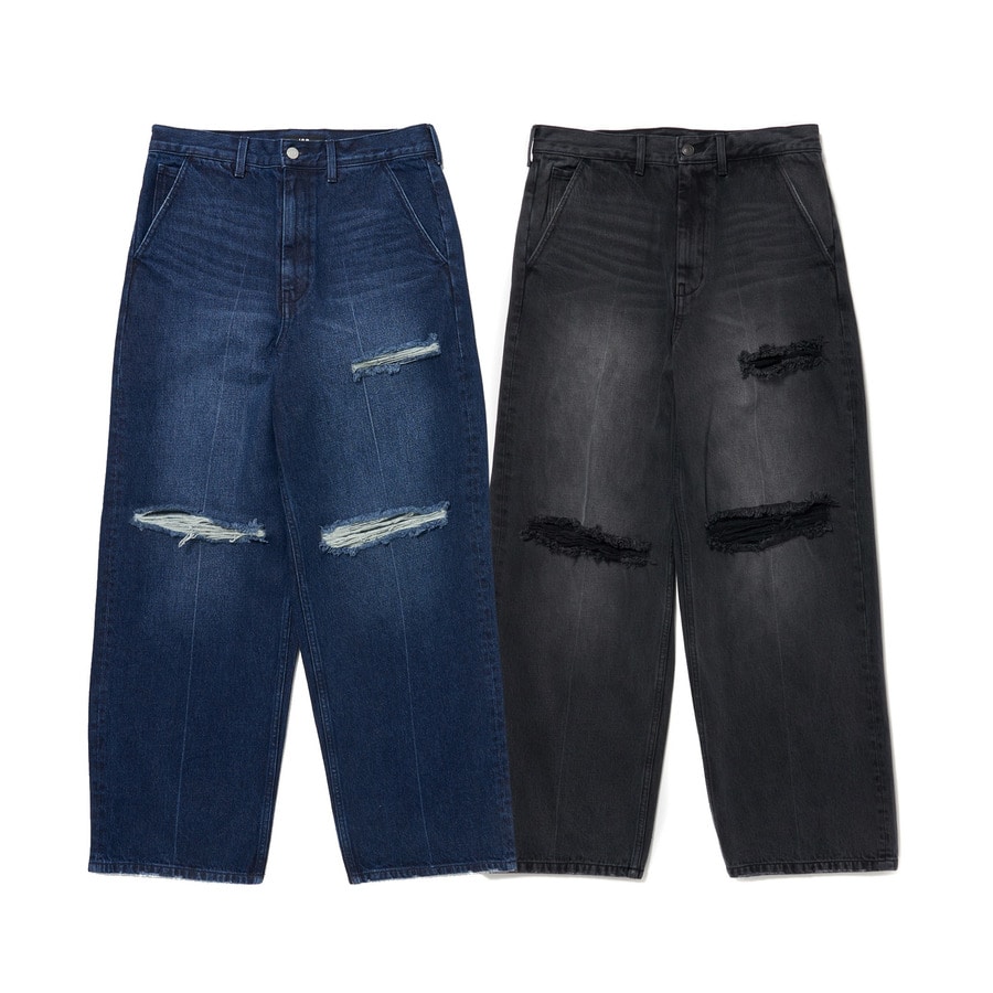 Wide Grunge Denim Trouser 詳細画像 Blue 9