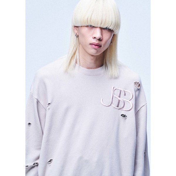 Logo EMB Grunge Sweat Shirt 詳細画像