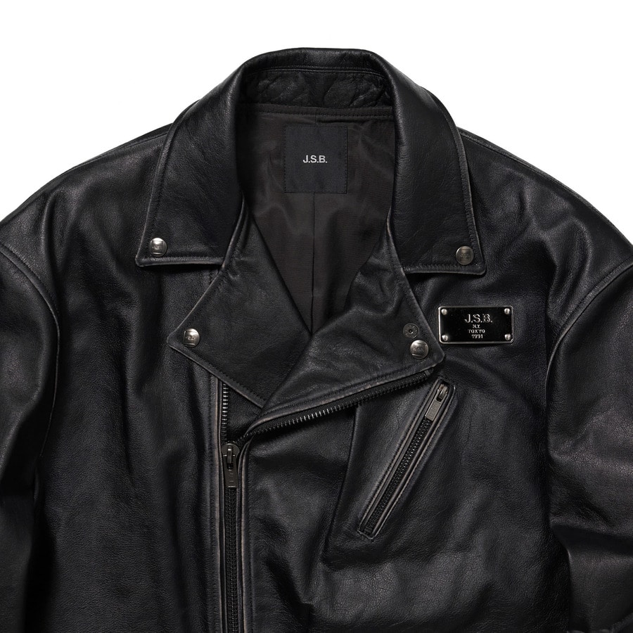Grunge Motorcycle Jacket 詳細画像 Black 2