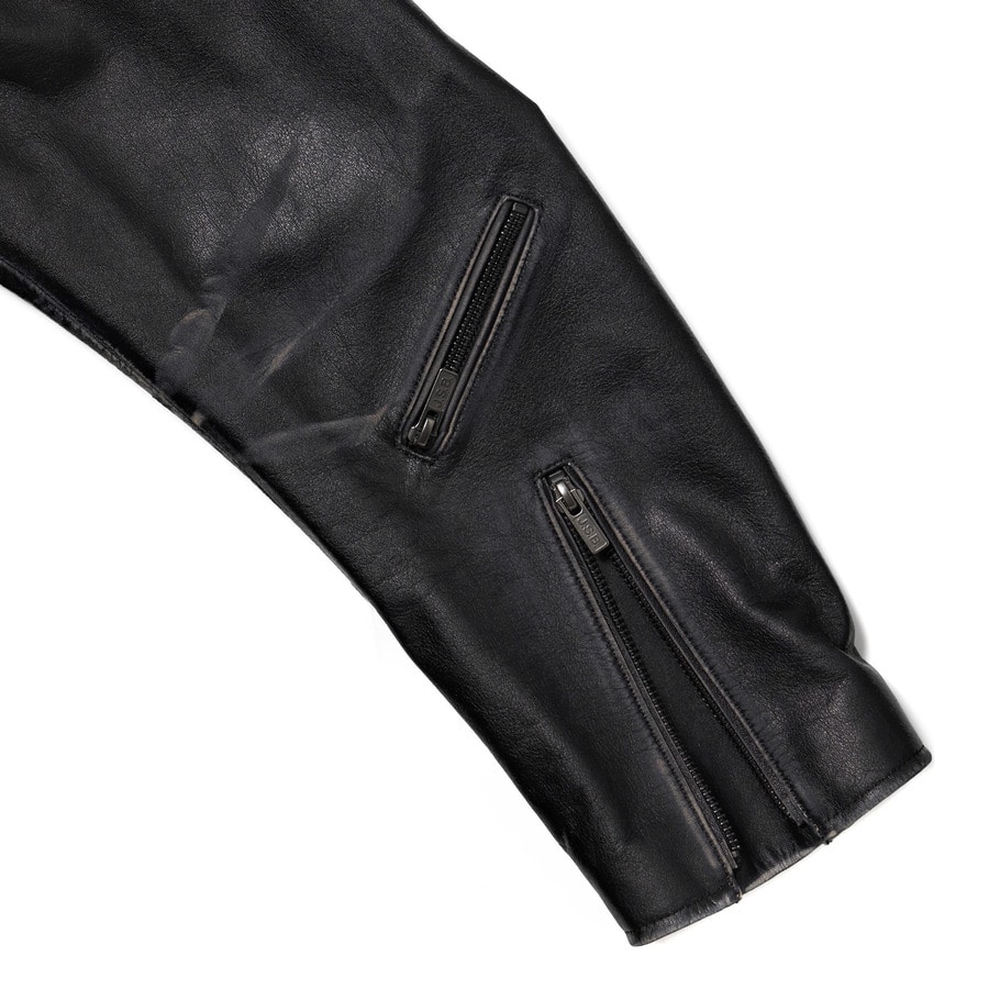 Grunge Motorcycle Jacket 詳細画像 Black 4