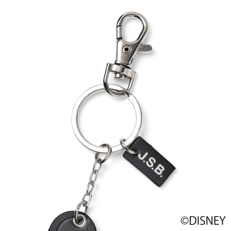 Mickey Mouse Leather Key ring 詳細画像 Black 4