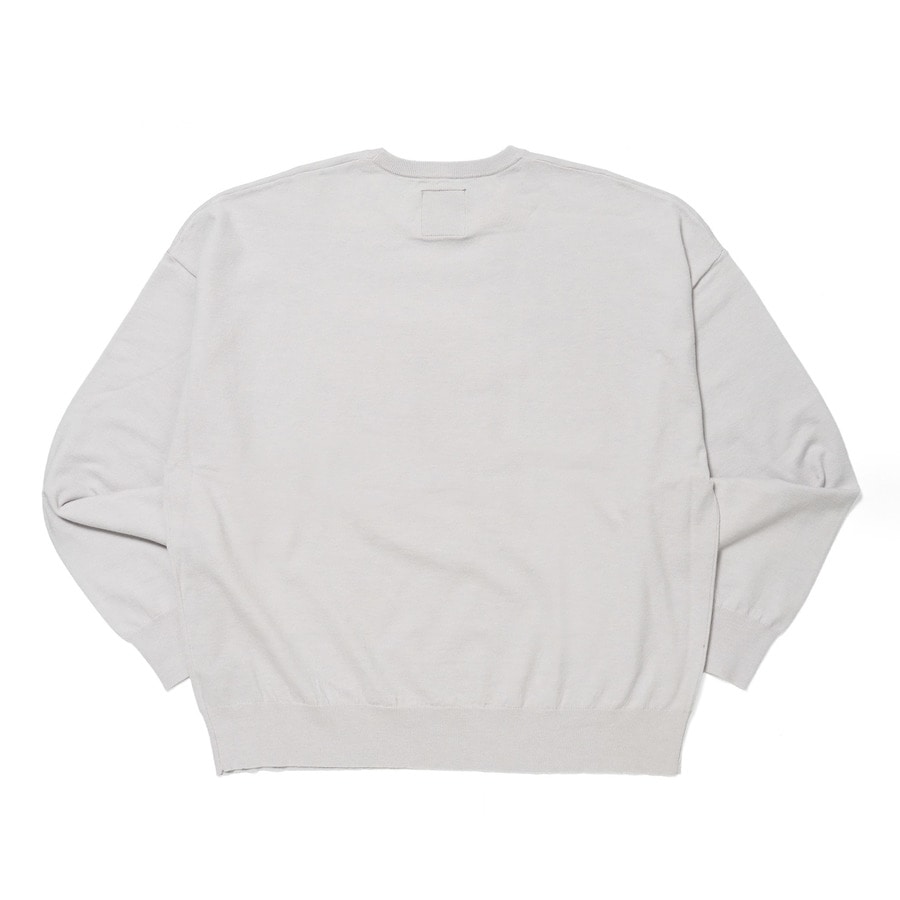 Over Sized LOGO Knit 詳細画像 Grey 1