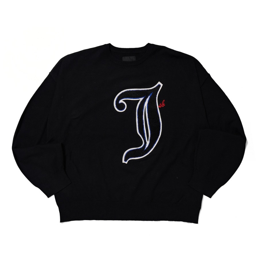 Over Sized LOGO Knit 詳細画像 Black 1