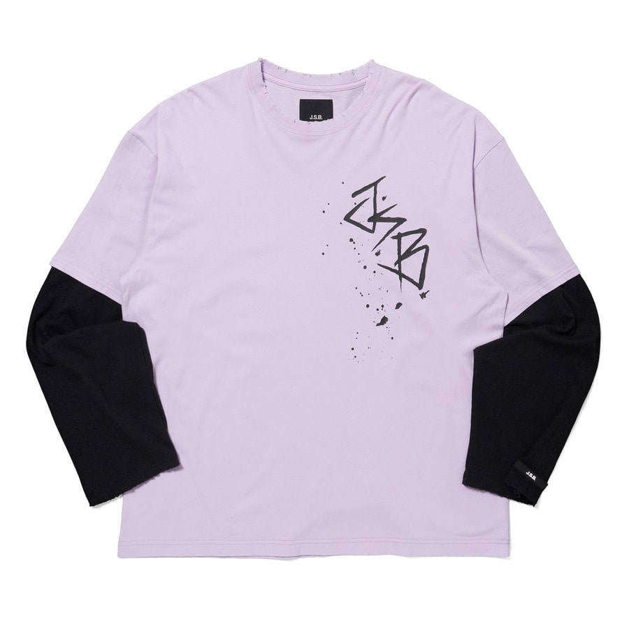 Layered LS Tee 詳細画像 Purple 1