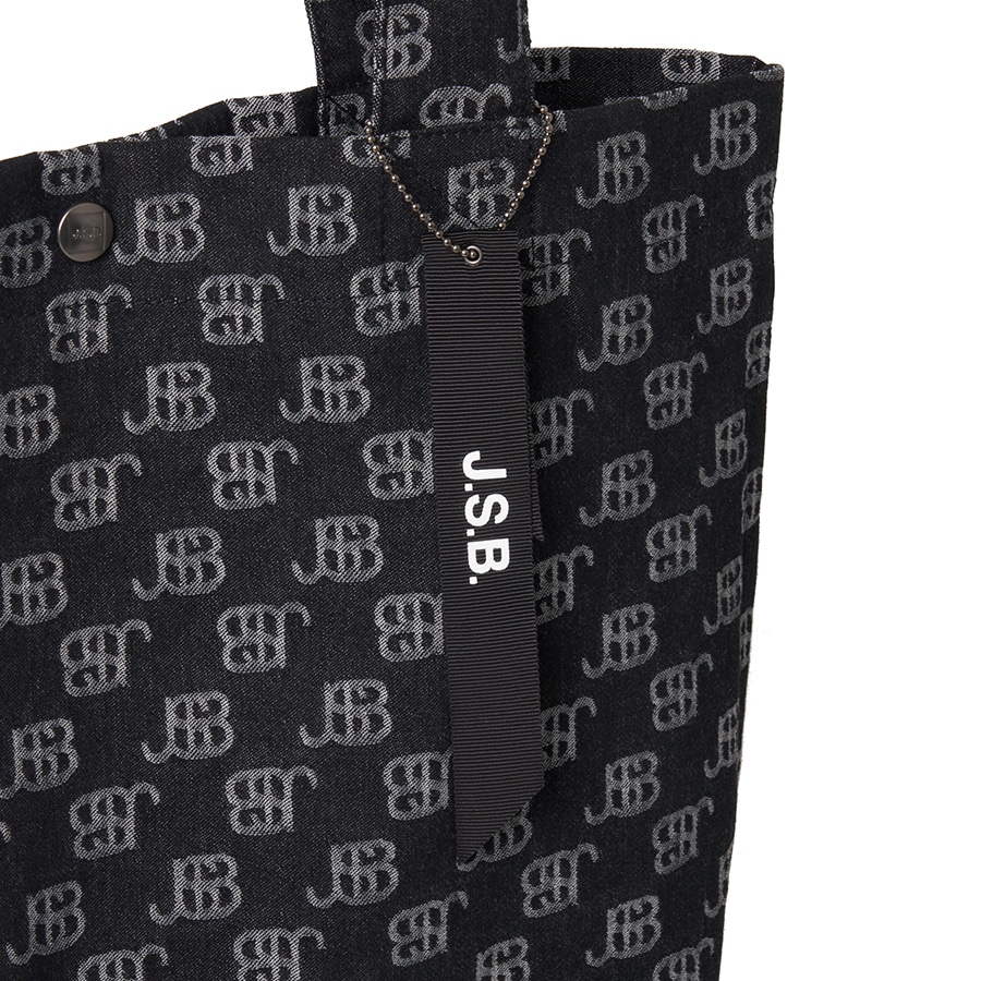 JSB Denim Monogram Tote Bag 詳細画像 Black 5