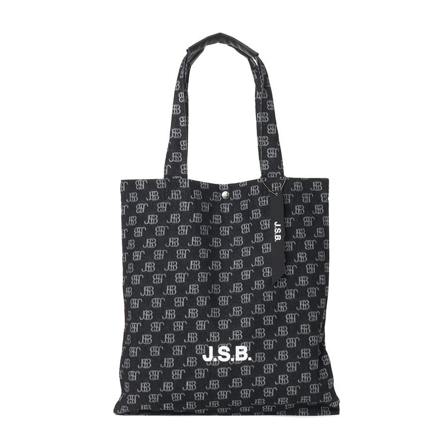 JSB Denim Monogram Tote Bag 詳細画像 Black 1