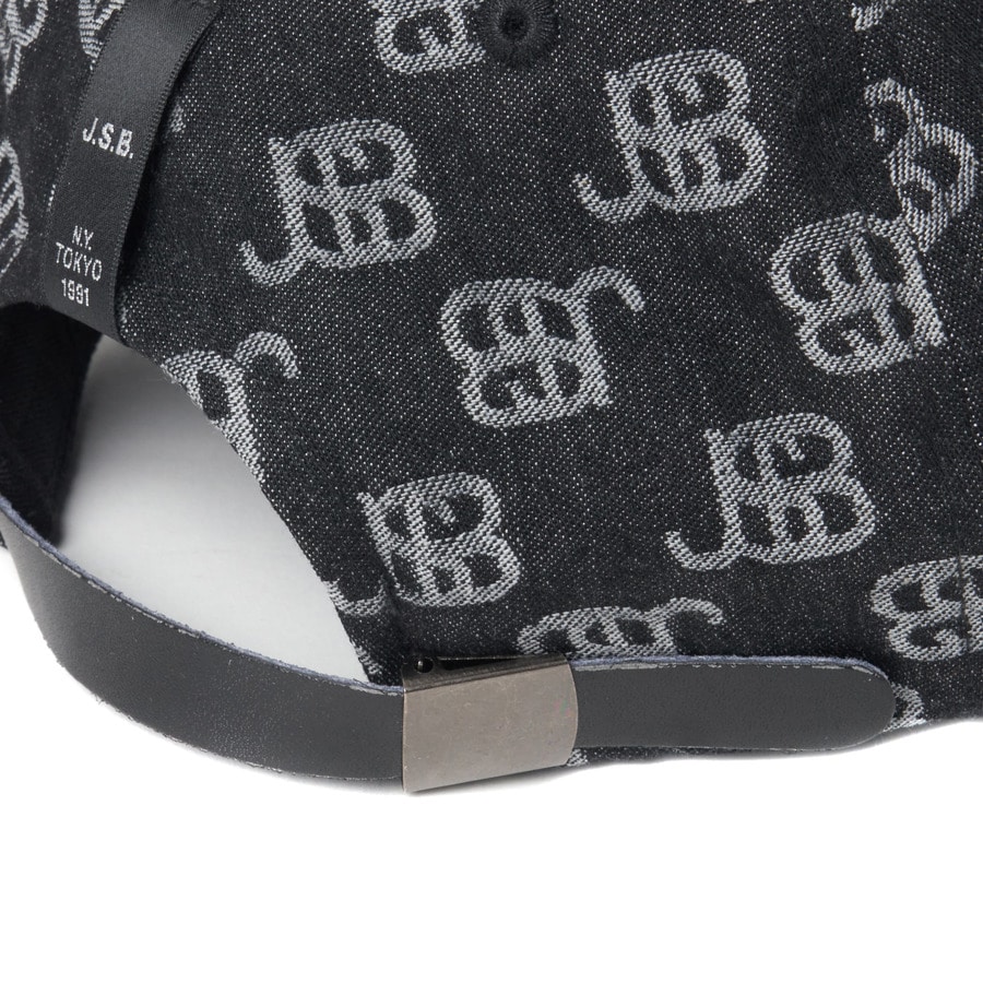 JSB Denim Monogram Cap 詳細画像 Black 6