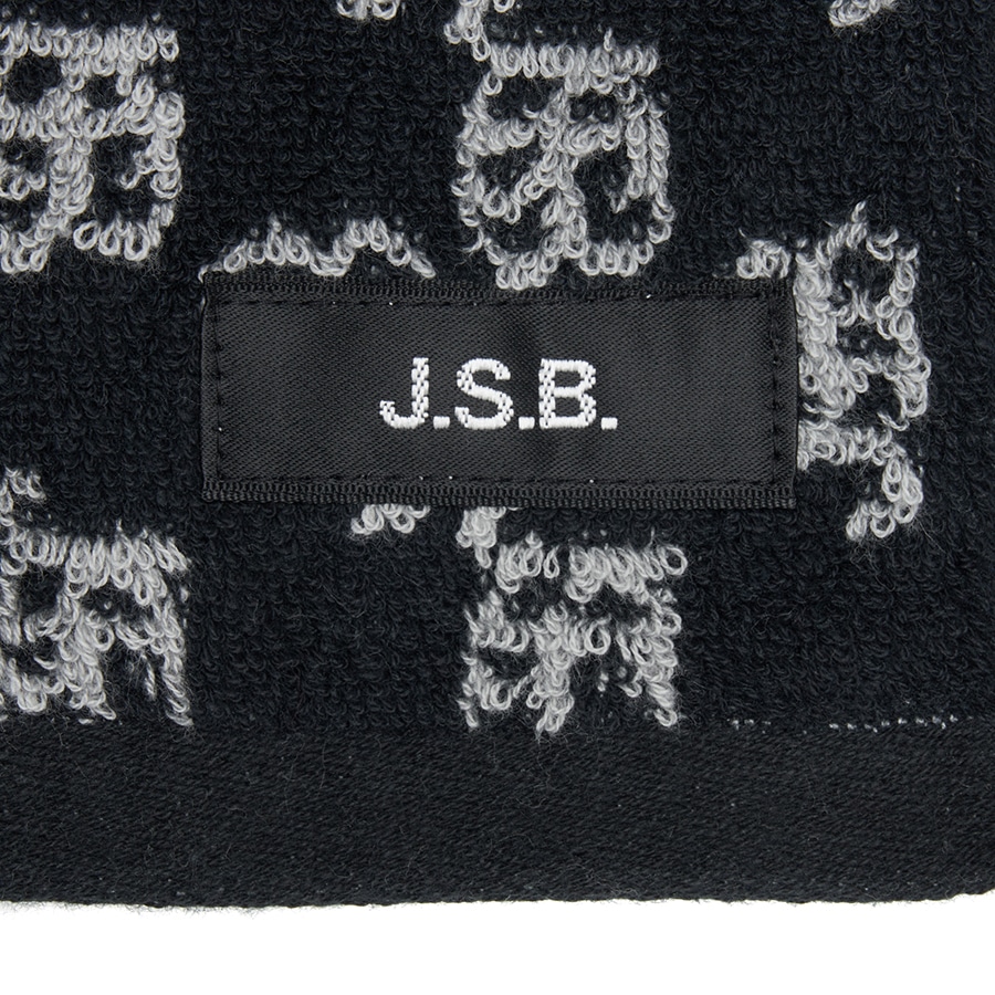 JSB BK Monogram Face Towel 詳細画像 Black 3