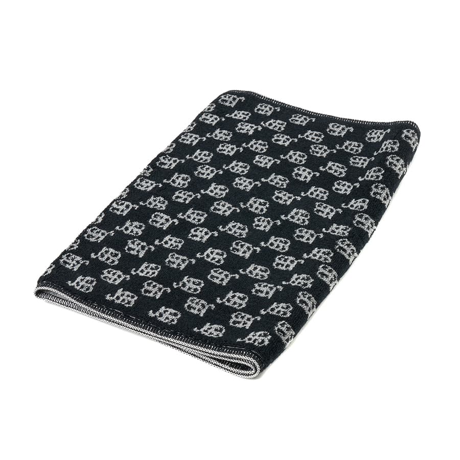 JSB BK Monogram Face Towel 詳細画像 Black 1