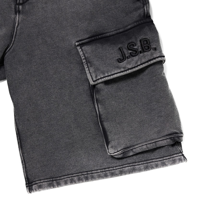 JSB Overdye Cargo Sweat Shorts 詳細画像 Black 4