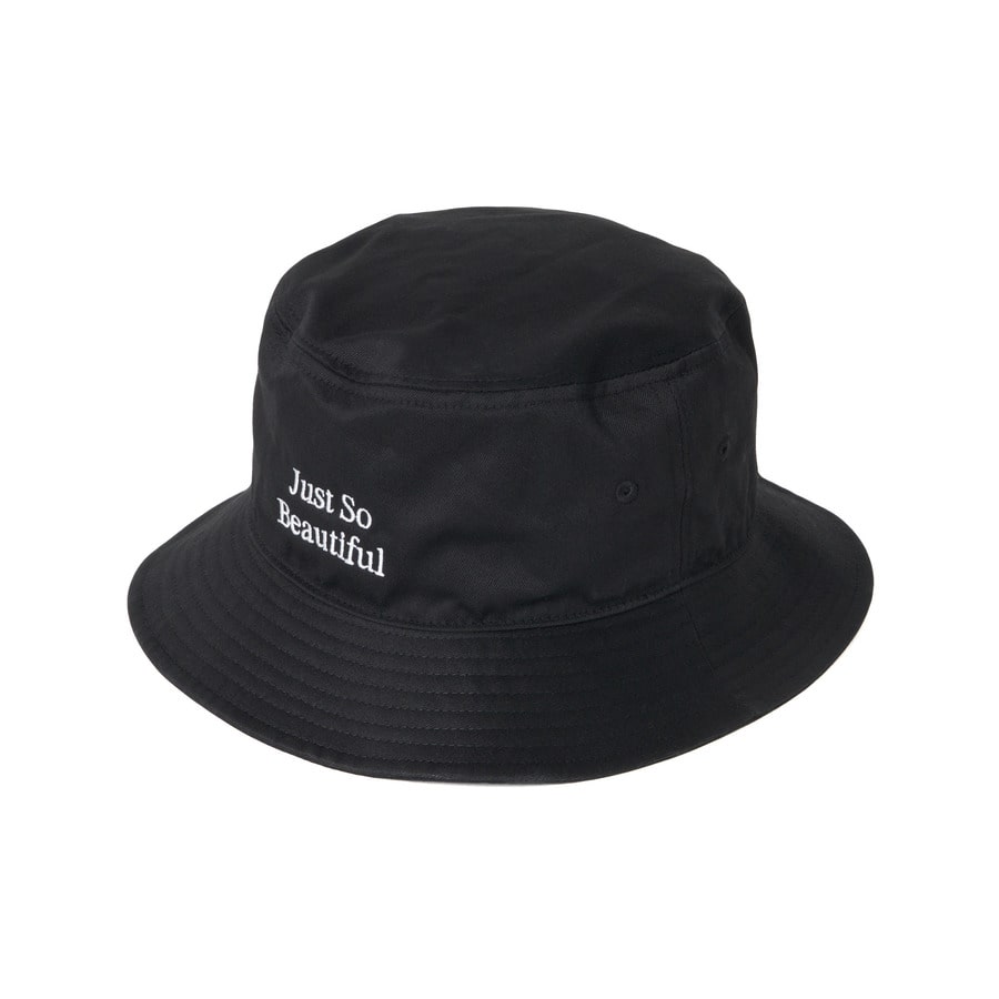 JSB Slogan EMB Bucket Hat 詳細画像 Black 1