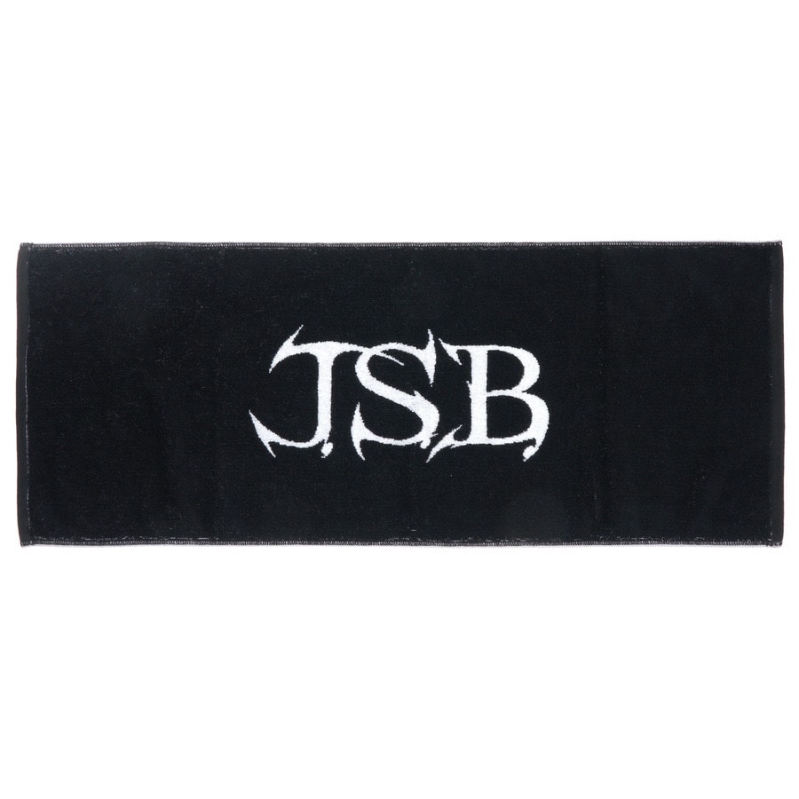 J.S.B. Silver Logo Face Towel 詳細画像 Black 1