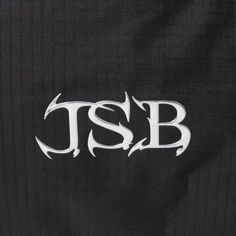 J.S.B. Silver Logo Gym Bag 詳細画像 Black 10