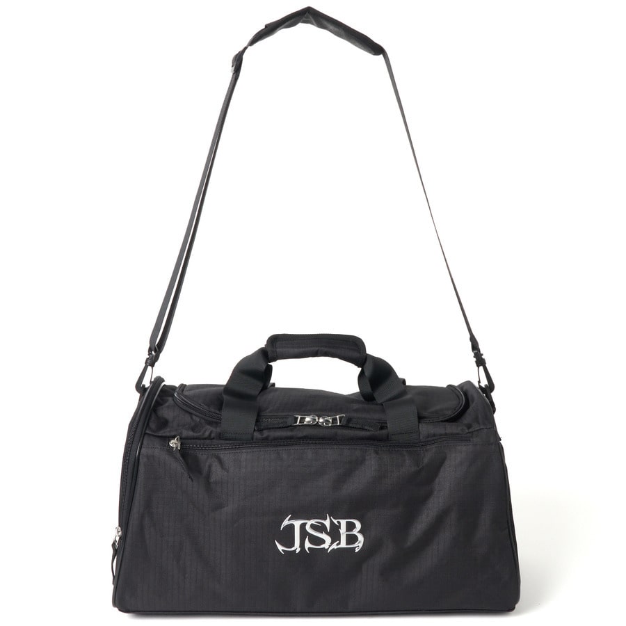 J.S.B. Silver Logo Gym Bag 詳細画像 Black 11