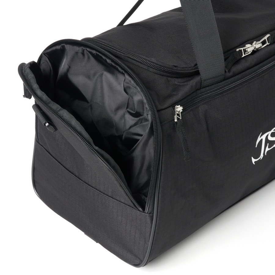 J.S.B. Silver Logo Gym Bag 詳細画像 Black 6