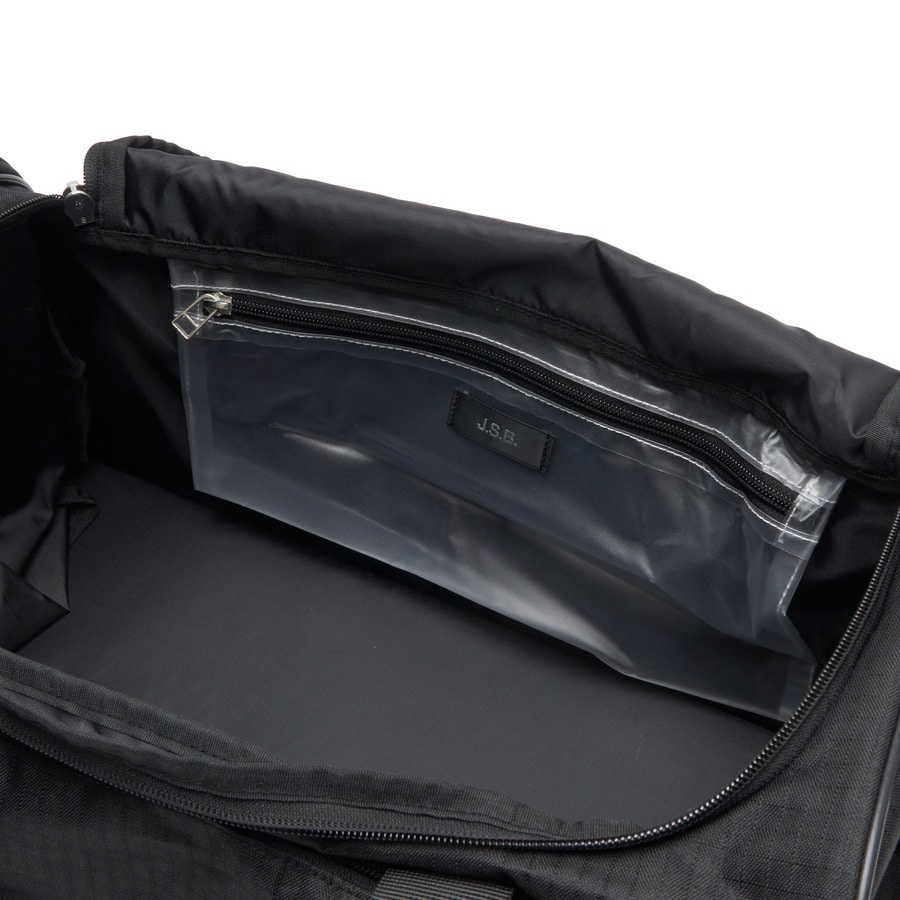 J.S.B. Silver Logo Gym Bag 詳細画像 Black 9