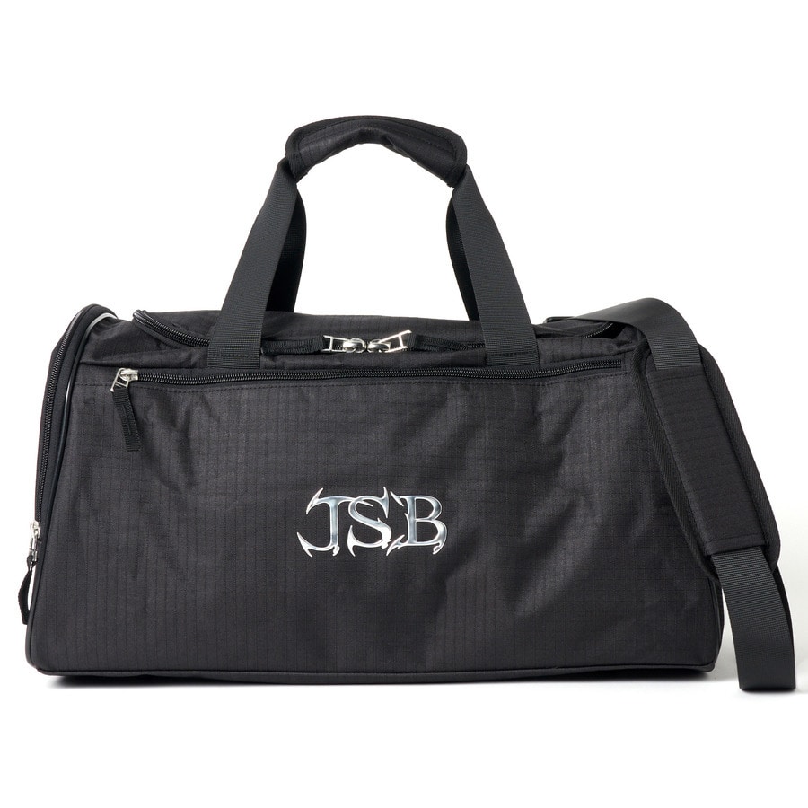 J.S.B. Silver Logo Gym Bag 詳細画像 Black 1