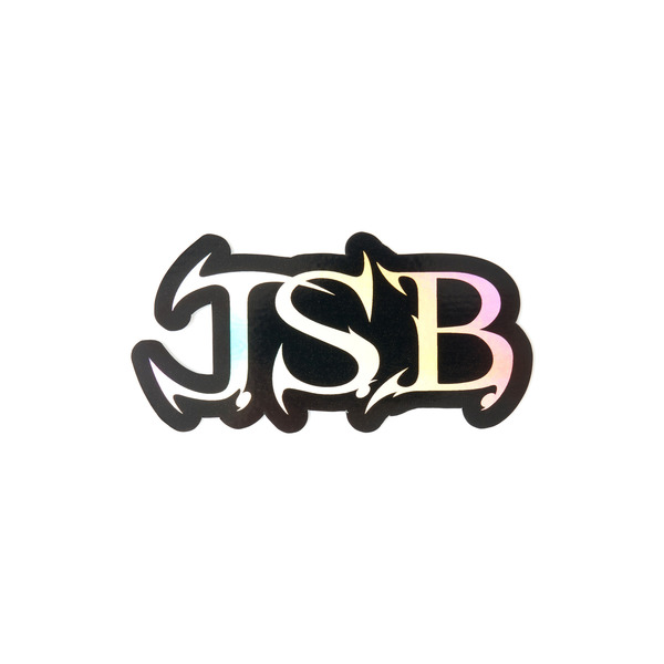 J.S.B. Silver Logo Sticker