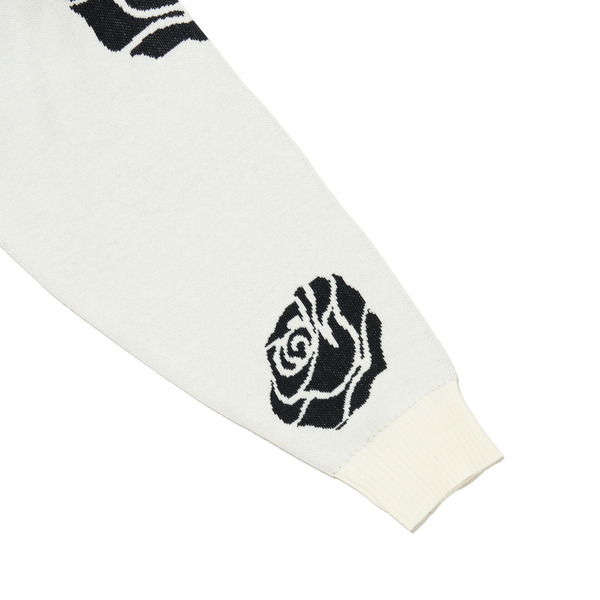 Rose Logo Knit Sweater 詳細画像 White 6